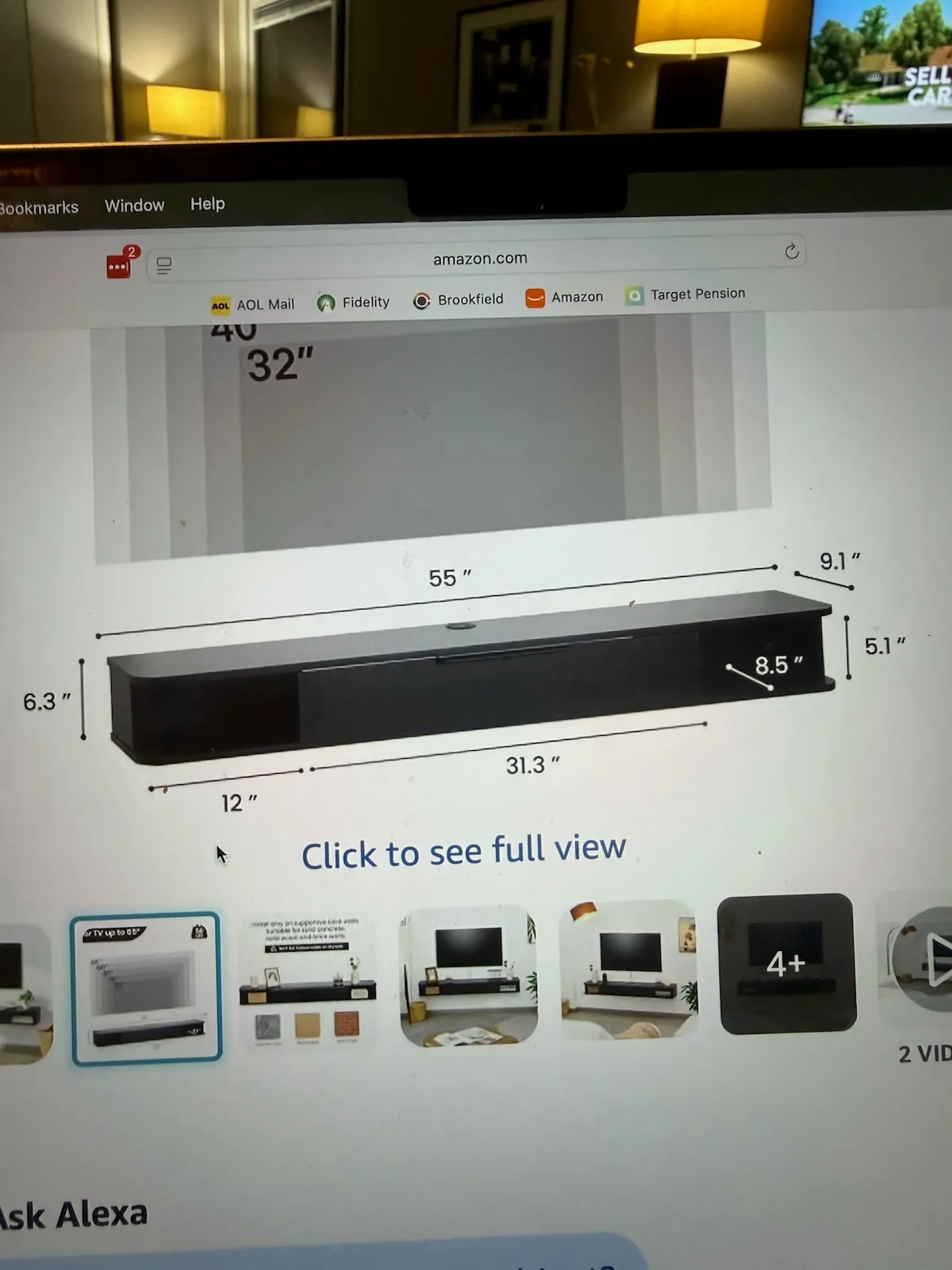 A screen photo of an online product listing, withheld for privacy.
